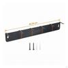 Brush Hanger Rack with Six Hooks PowderCoated Detailing Easy to Install WallMounted
