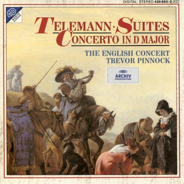 

CD TELEMANN, PINNOCK; ENGLISH CONCERT - Suites / Concerto in D Major 4398932 Archiv Produkti 1994 Germany Classical Used