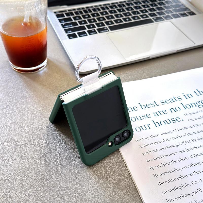 Suitable for Galaxy Samsung Z FLIP7 5 4 3 Folding Phone Case Matte Transparent Glossy Ring Z Flip6