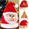 Sequined Christmas Party Santa Hat for Children Adult Pointed Caps Family Gathering Santa Hat Festival Props Headpiece