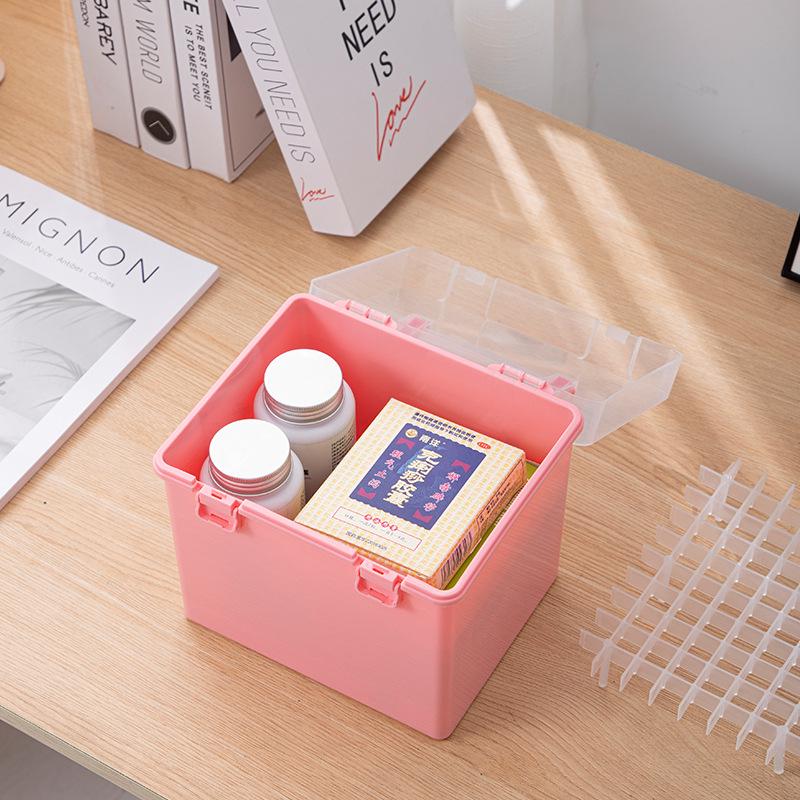 Portable 48 & 80 Color Marker Storage Box - Transparent Stationery Case