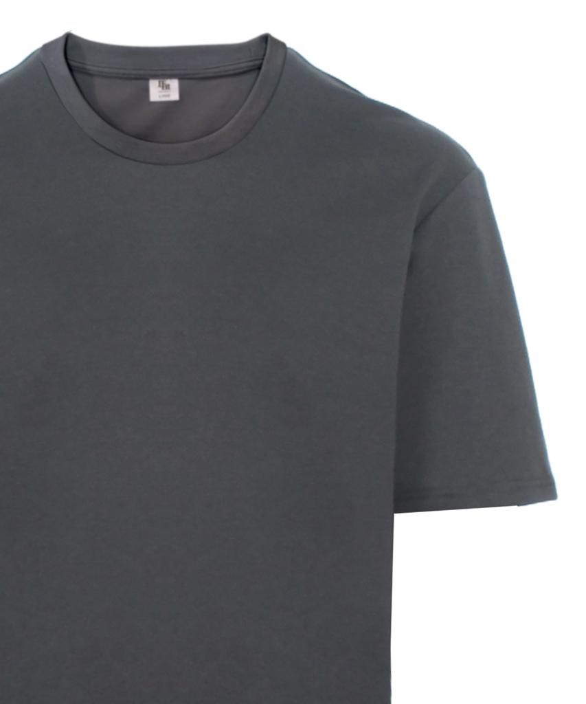Laipeupeulipis Men'S Oversized Uv Plain Short Sleeve T-Shirt Charcoal