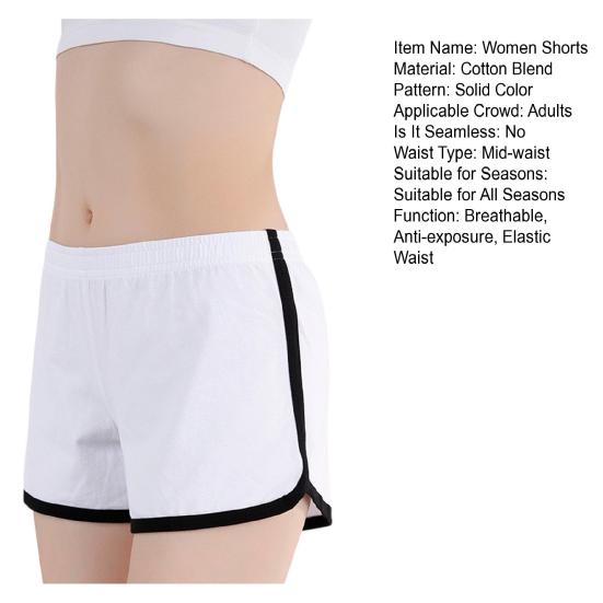 Women Cotton Underwear Breathable Loose Casual Fitness Shorts Elastic Middle Waist Sports Workout Boxer Shorts Underpants