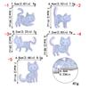 Glänzende Glatte Fünf Stile Kätzchen Ornamente Silikon Epoxidharz Form DIY Schlüsselanhänger Anhänger Schmuck für Valentinstagsgeschenk