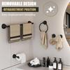 Matte black 304 stainless steel suction toilet paper holder for Bathroom Kitchen