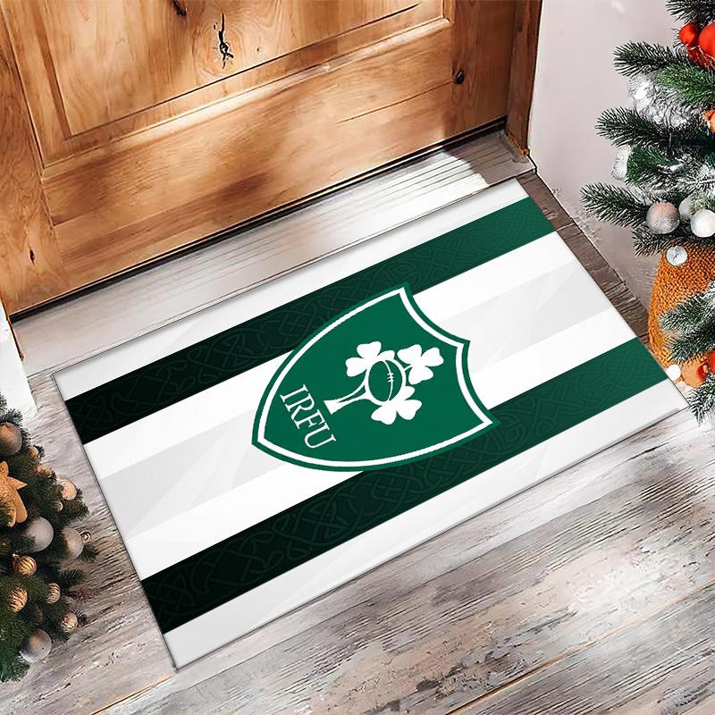 Ireland Rugby Crystal Velvet Carpet Soft Anti?Slip Floor Mat Comfortable Home Living Room Bedroom Decor Rug