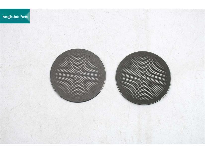 Dustproof Black Titanium Speaker Cover for Front Door Vent - Compatible with Ideal 25 I8 Stainless Steel Interior.
