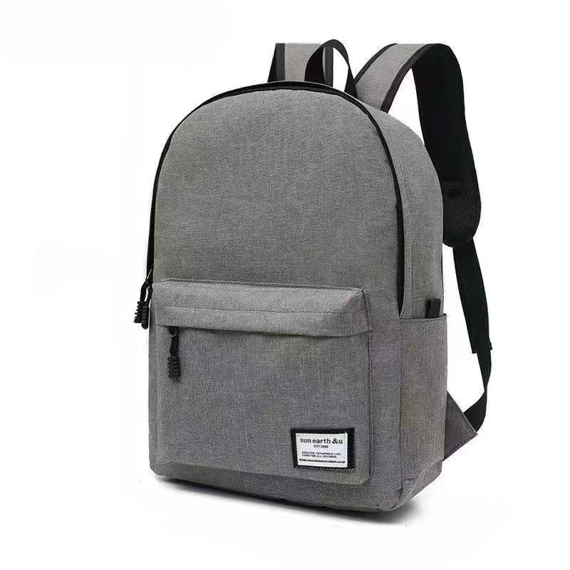 Simple Double-Shoulder Laptop Bag for Men Large-Capacity Leisure Business Notebook Backpack