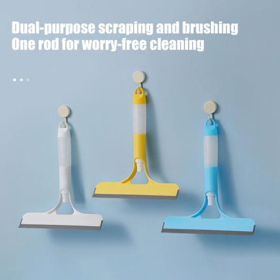 Glass Wiper TPR Soft Dual-Purpose Scraper Watering Can Windows Brush with Scraper Head Kitchen Countertops Spray
