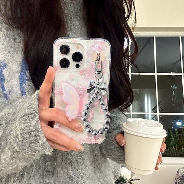 Handmade Beaded Bowknot Keychain Pendant Fashion Hanging Decoration Bag Pendant