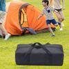 Black Camping Storage Bag with Zipper, Water-resistant, Sports Organizer for Hiking, And