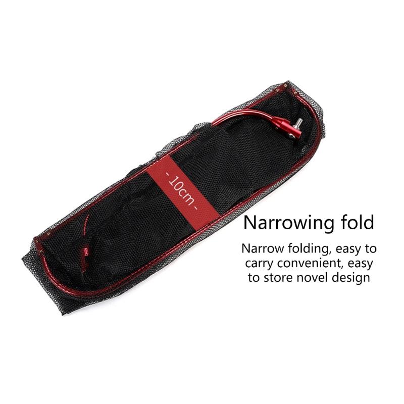 Foldable Fish Landing Net Head Replacement Triangular Fish Catching Net