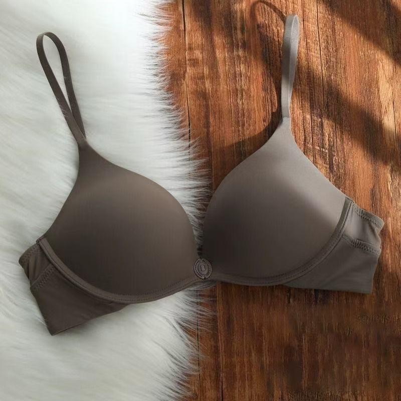 

Бесшовный бюстгальтер пуш-ап: Без спинки, Предотвращающий провисание, Без косточек, Глубокая спинка для маленькой груди 38/85AB кофейный
