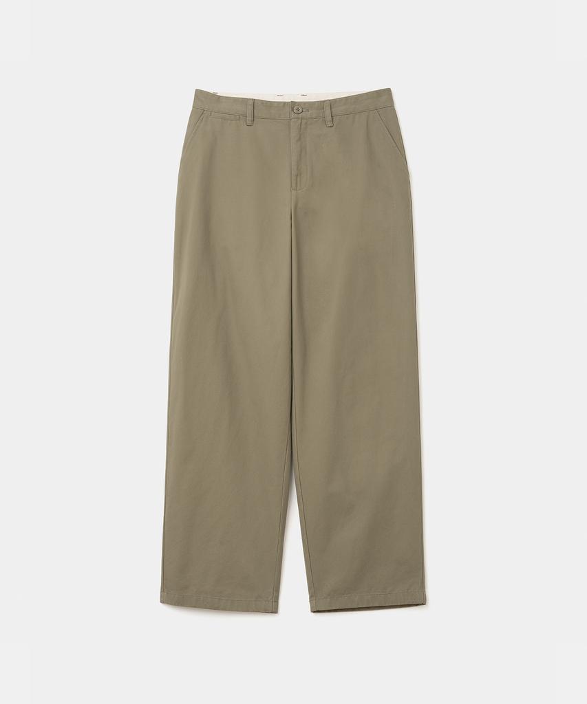 UNIFORM BRIDGE Peach Basic Chino Pants Khaki