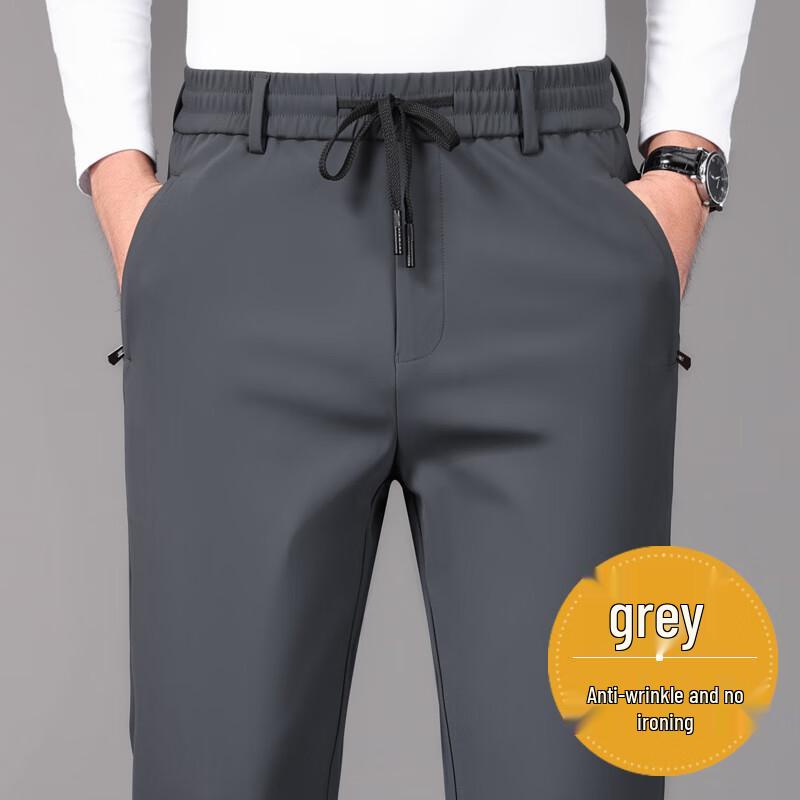 

Yiliteng Men s Fleece-Lined High-Stretch Casual Pants YTMSDKY6086R 2XL