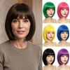 Cosplay Vibrant Bob Wig Fluffy Short Straight Bob Hair  for Graduation Celebrations