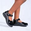 African Campus Girls' Comfortable Black Leather Student Shoes - Durable & Stylish