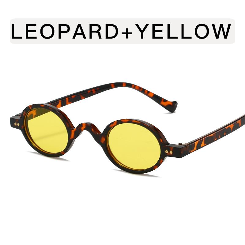 New Stylish Men's Sunglasses Oval Shape Anti-reflective Sun Glasses for Women European American Punk Sun Glass for Woman