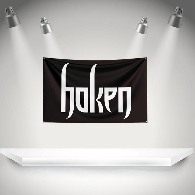 THE H-Haken Flag Rock Music Band Banner HD Printing Tapestry Exhibition, Music Band Fans, Garage Decor