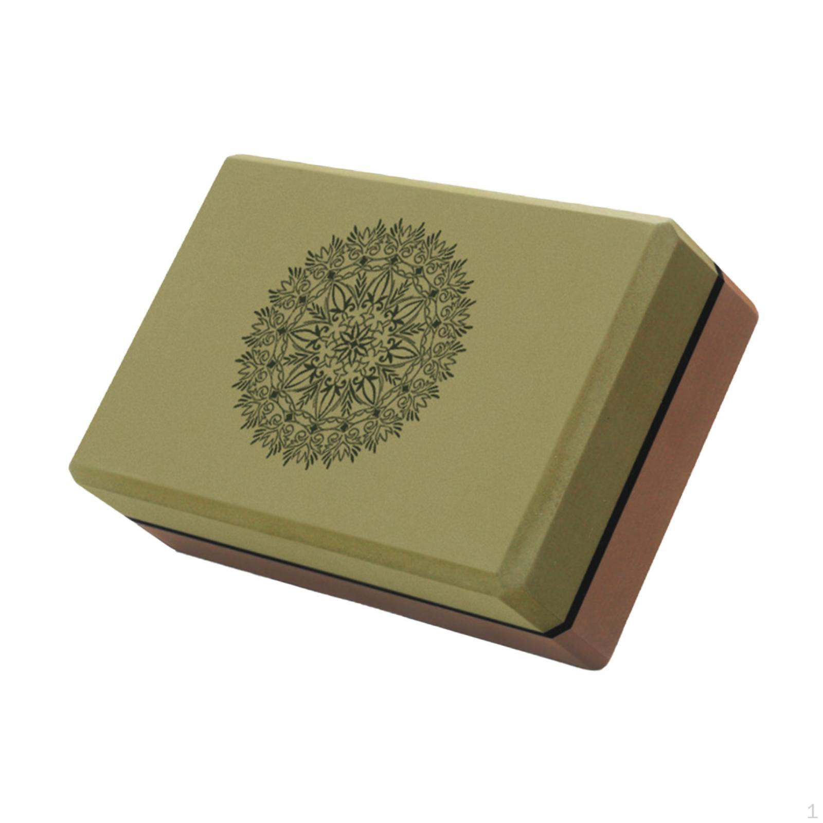 

Упражнение с опорой на кирпичи для приседаний, растяжки, пилатеса Green and Coffee