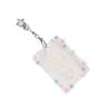 MINKYS Transparent Clear Acrylic Star 3 Inch Kpop Photocard Holder Photo Card Holder Bag Pendant School Stationery