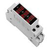 Din Rail Mount Three Phase Voltage Meter AC 80-500V Modular Voltage Meter LED Digital Display BV-3R