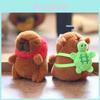 Cute Capybara Stuffed Animal Keychain Soft Plush Toy For Bag Accessories