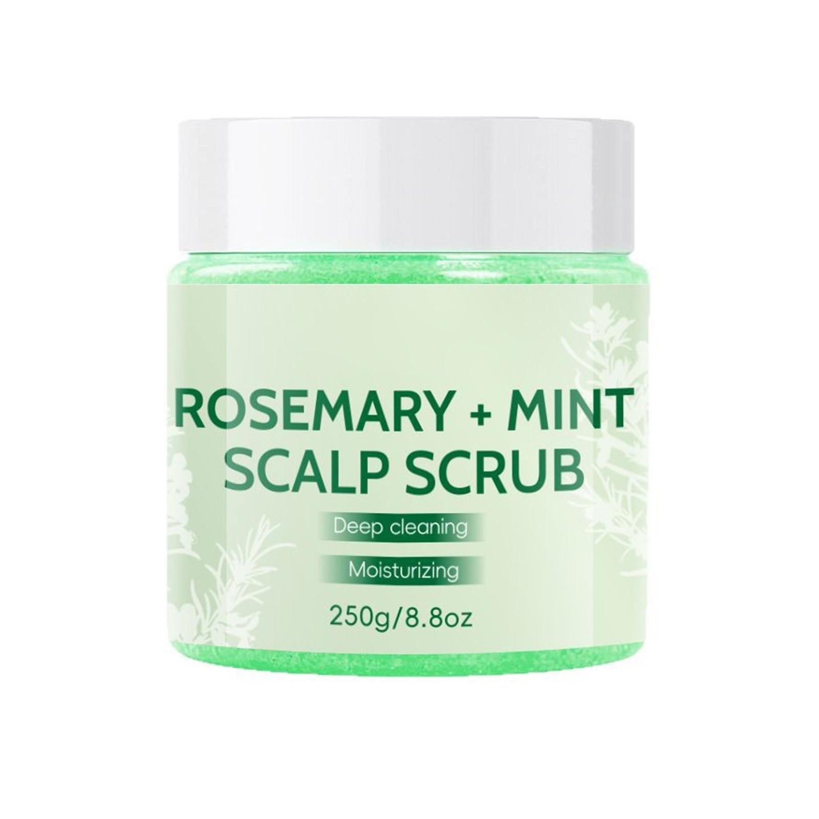 

Розмариновый Мятный Шампунь-Скраб 250г Увлажняющий Глубоко Очищающий Уход Шампунь для Смягчения Волос One Size