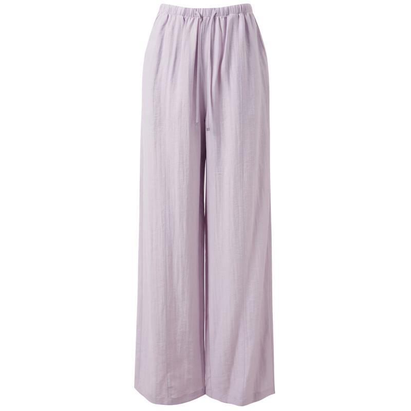 Sancai 2026 Spring Elastic Waist Wide-Leg Pants