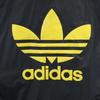 adidas 80s vintage Back print Nylon jacket O-XO black Made by Descente Men's Used