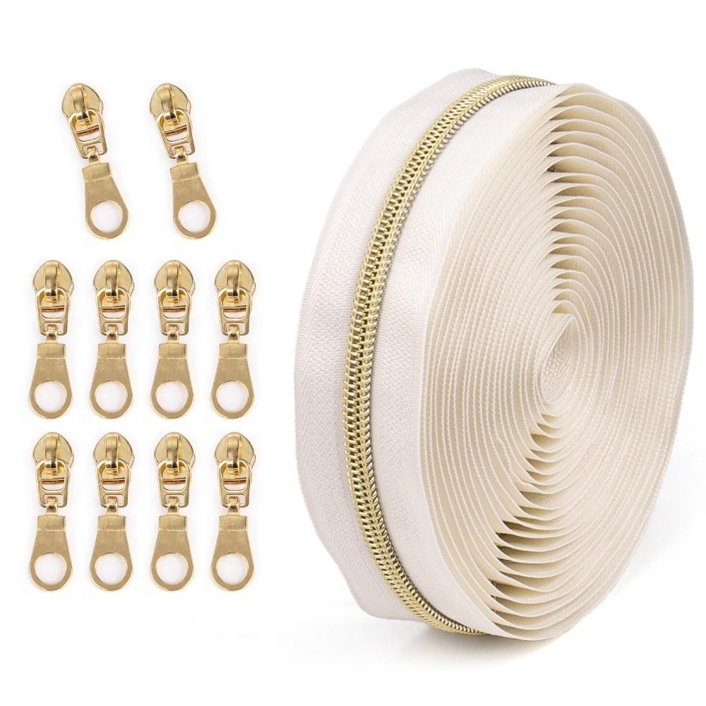 No.5 Bag Zipper Set Contrast Color Slider Closure Zip New Jacket Long Zips  For Sewing Garment