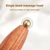 Facial Massager Point Massage Stick Calabash Shaped Brass Skincare Sandalwood Gua Sha Tool For Face And Eye Area
