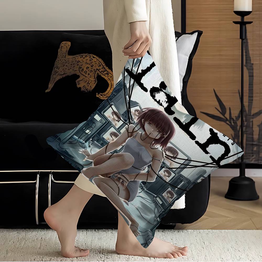 

Anime Serial Experiments Lain Personalized Pillow Cover Kids Bedroom Wild Party Decor Pillowcase kid Birthday shower Gift 12x12Inch
