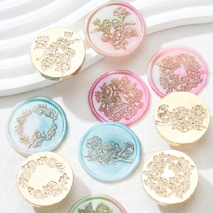 3Pcs Wax Seal Stamp Head Scrapbooking Stamp Head Emboss Sealings Waxes Stamp Head Brass Sealing Stamp Head Replacement