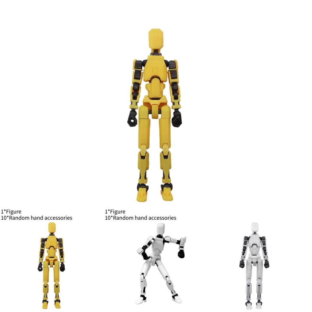 Plastic/plasticity Material Visual Interest Development Articulated Figure Diy Stress Relief Toy