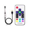 WS2811 WS2812B Led pixel Controller USB/DC 14/17/ 21keys RFWith Remote Controller for WS2811 WS2812B SK6812 LED Strip , DC5-24V