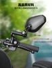 KEMIMOTO KM3107 Motorcycle Mirror, 0.4 inches (10 mm), Left and Right Set, Off-Road Mirror,