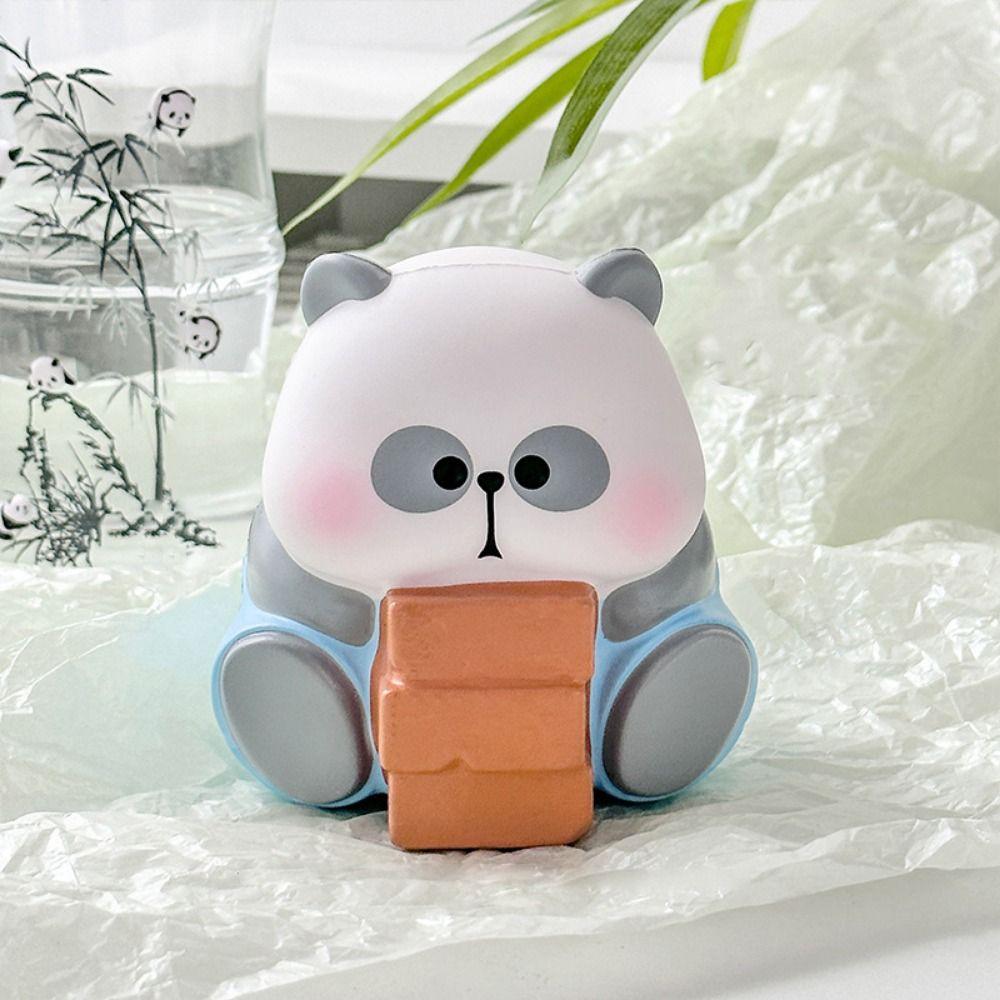 Kneading PVC Panda Squeeze Toys Slow Rebound Animal Panda Fidgeting Toys  Practical Jokes