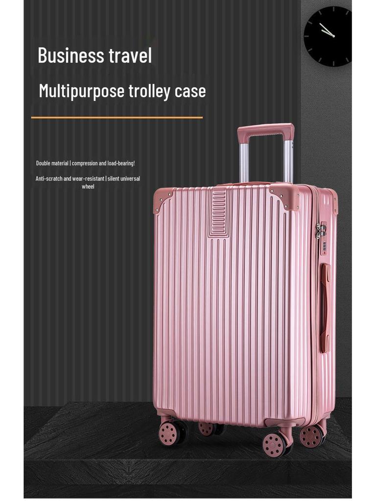 20" ABS Universal Wheel Zipper Suitcase with Combination Lock - 4-Piece Carry-on Set