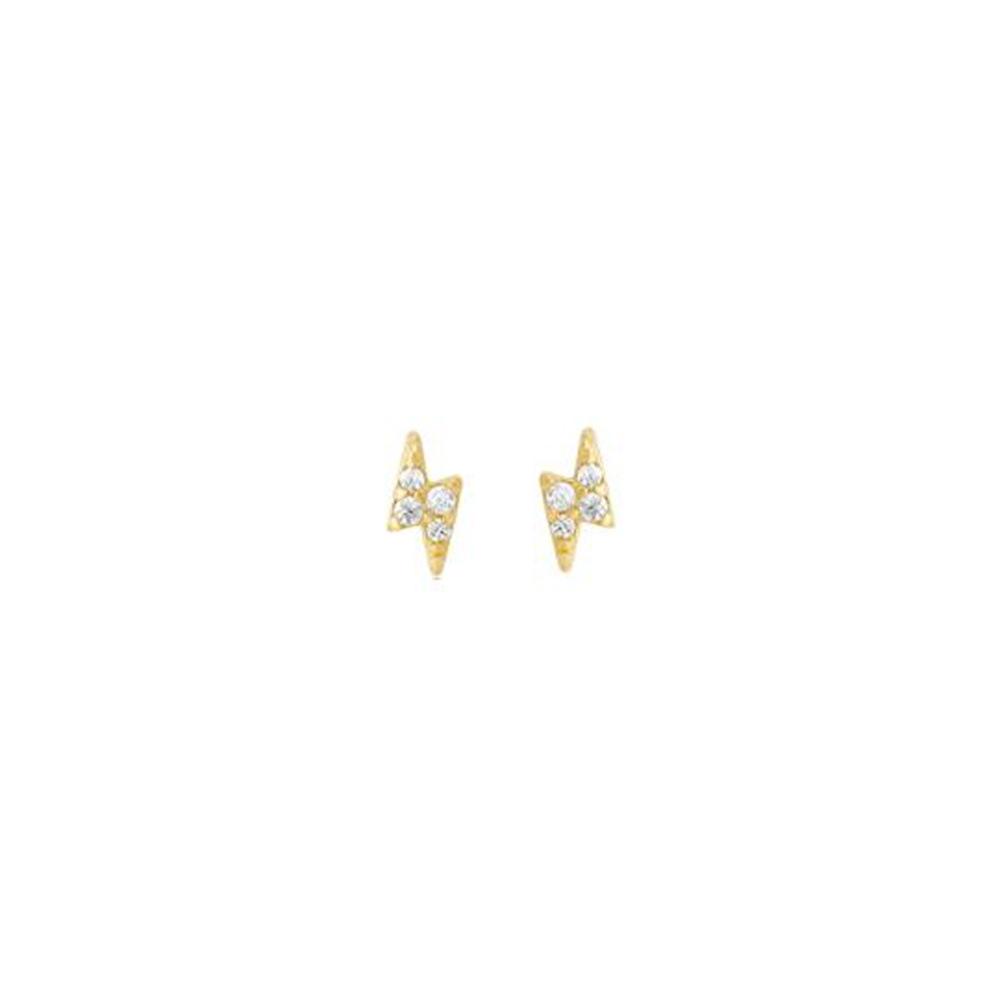 New Design Stainless Steel Cubic Zirconia Chain Stud Earrings For Women Star Moon Cartilage Earring Piercing Jewelry