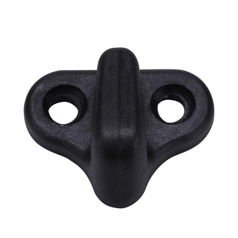 Nylons Bungee Hook Replacement with Flathead Screws for Kayak Canoes Boats Kayak Lashing Hook, Double Hole J Shape Hook