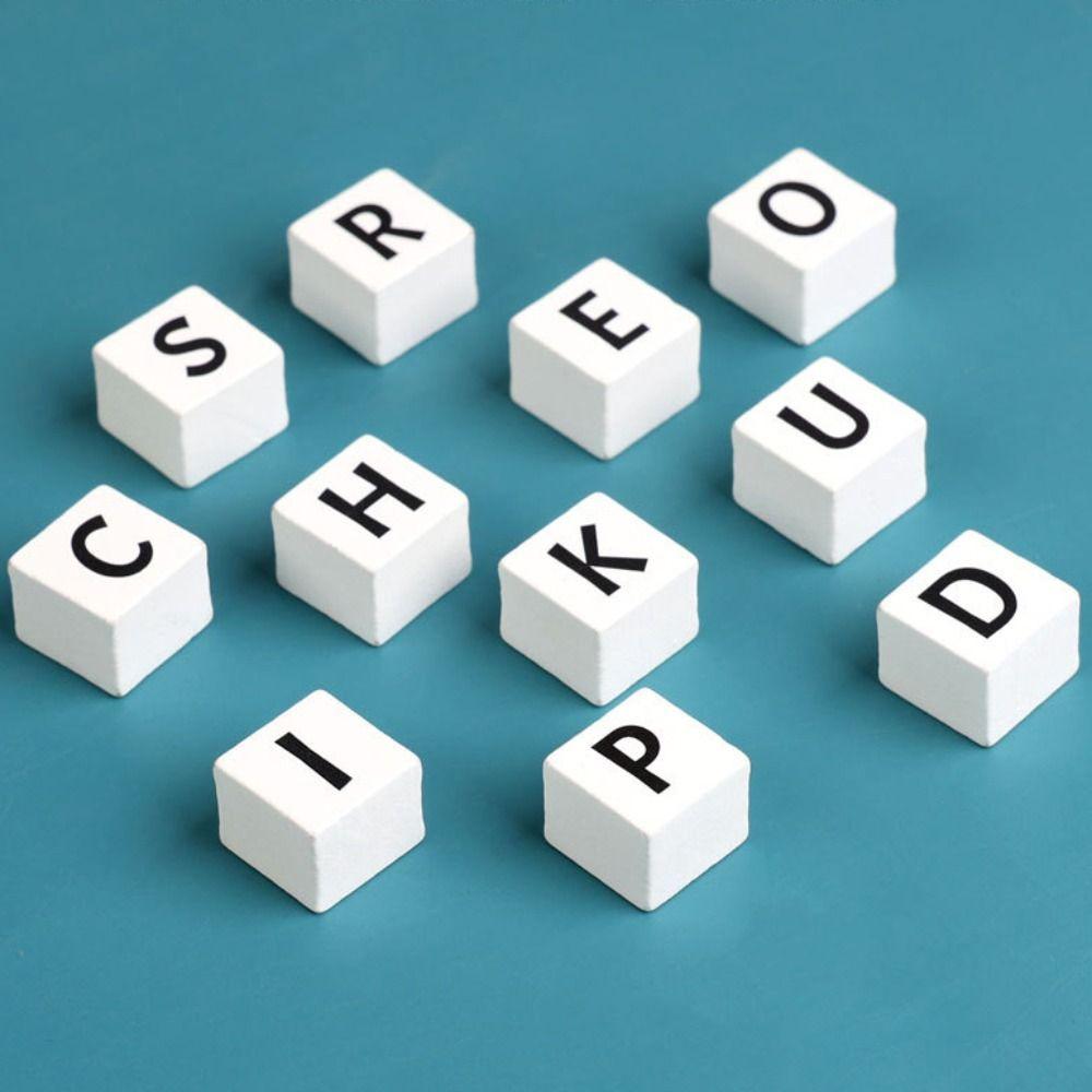 Education Cognition Alphabet Learning Building Blocks Wooden Letter Recognition Toy Toddlers