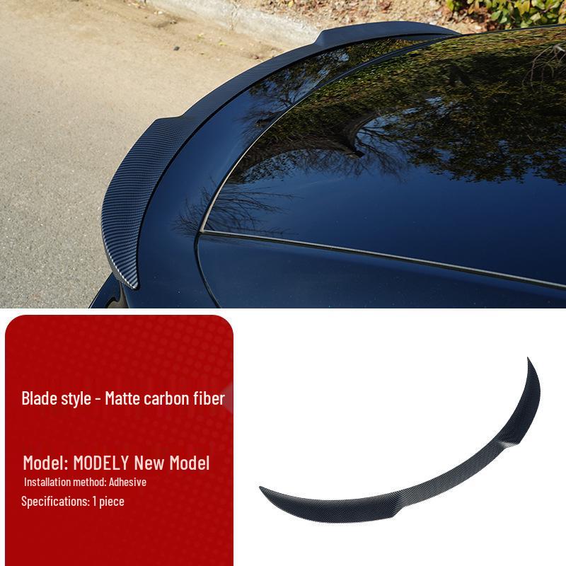 Compatible Rear Spoiler Wing for 2025 Tesla Model Y - Performance Modification