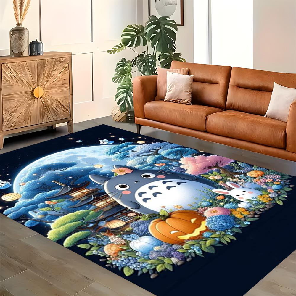 My Neighbor Totoro Fantasy for Living Room Rug, Bedroom, Study Room, Hallway Decoration, Perfect for Home Decoration or Holiday Gifts