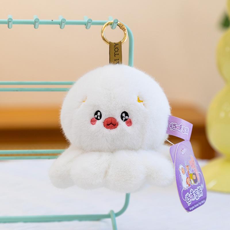 Cute Squirrel Plush Keychain Healing Stress Relief Bag Charm Birthday Gift for Girls