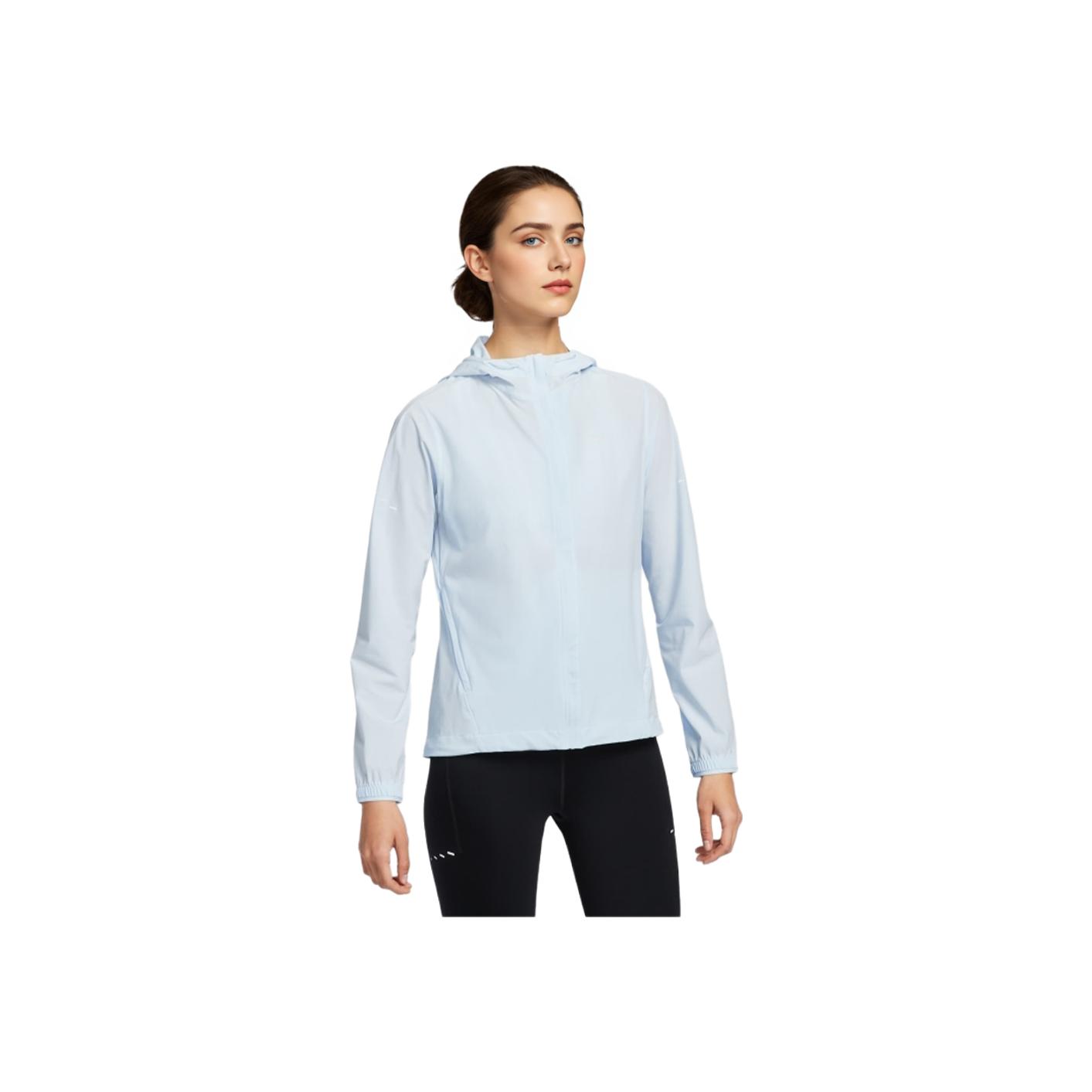 Nike Куртка с капюшоном на молнии с длинным рукавом Swift Repel Logo Женская куртка Светло-голубая HQ0651423 S