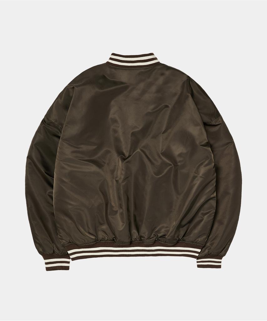 Crew Members Only Basic Stadium Jacket Brown