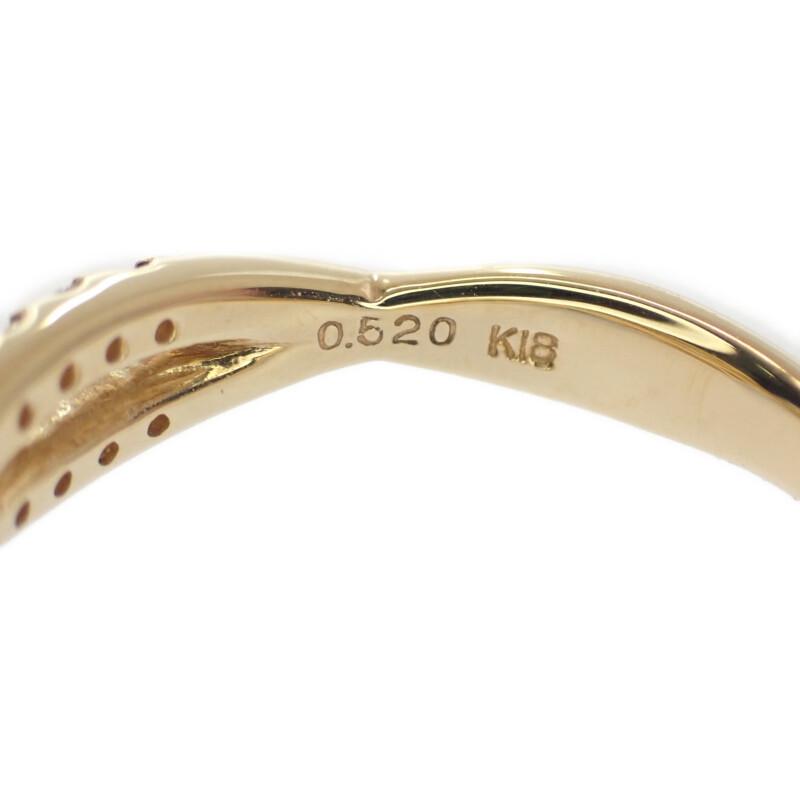 no brand  #12(JP Size) ring K18 yellow gold Women