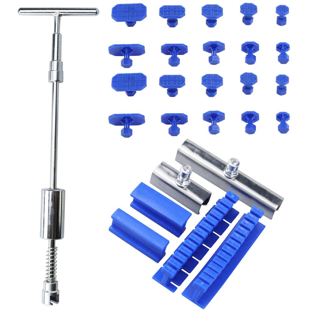 Car Body Repair Dent Removal Tools, Dent Paintless Dent Removal Kit, Suction Cup Slide Hammer for Small &Large Dent Hail Damage
