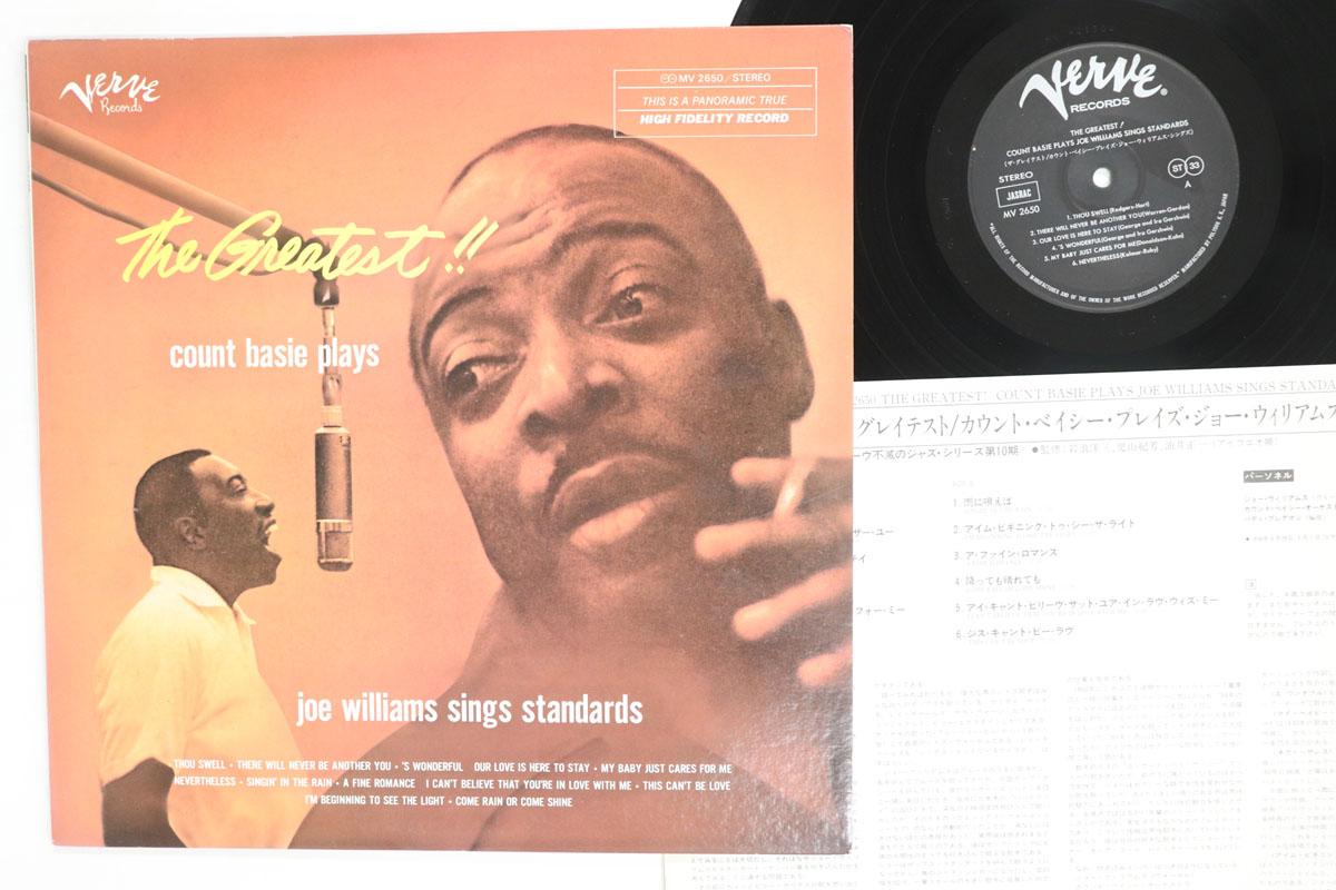 Виниловая пластинка COUNT BASIE  Greatest Count Basie Plays Joe Wil MV2650 VERVE Япония Джаз Б/У